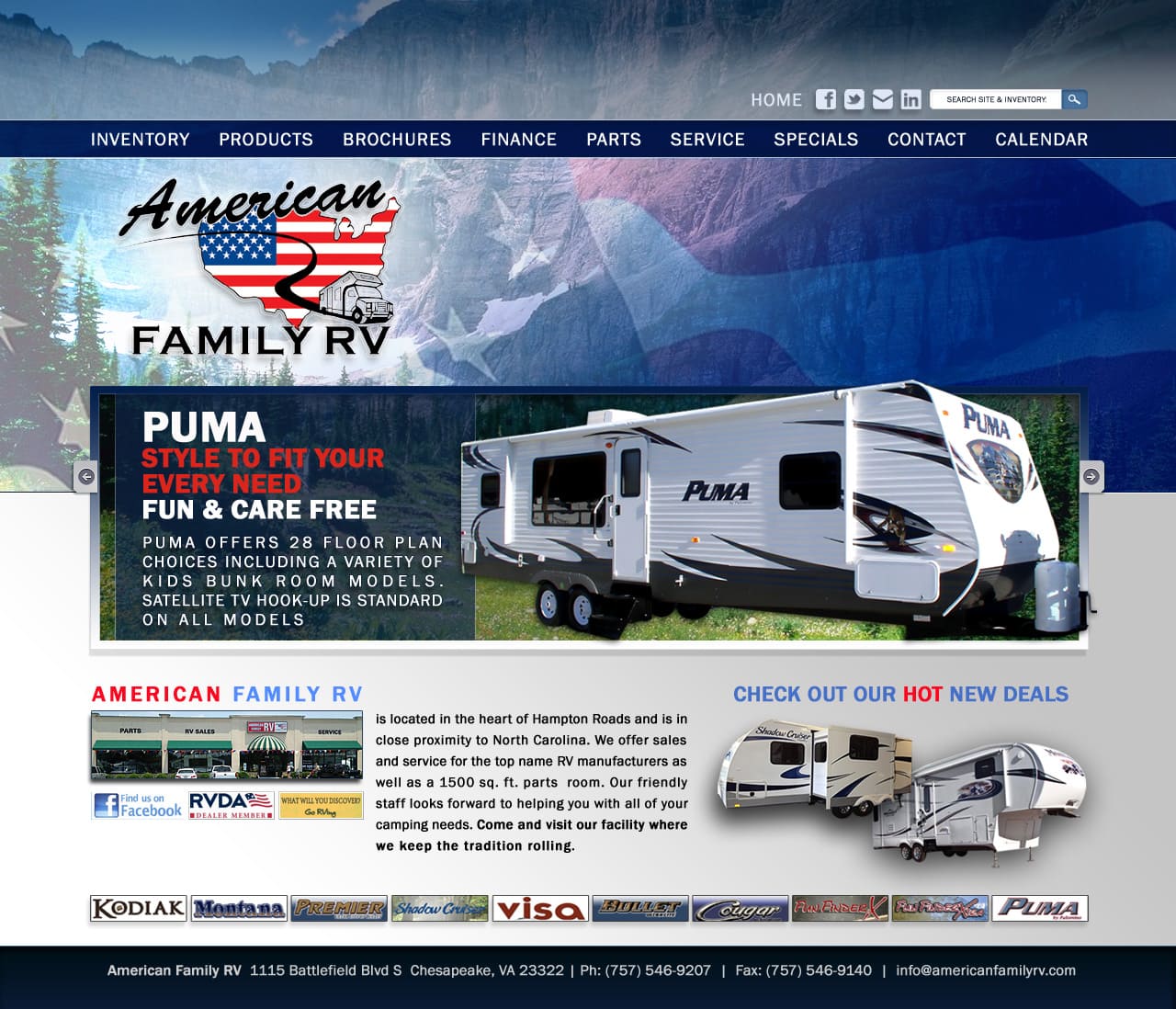 Website design Auto, Truck, RV Dealerships