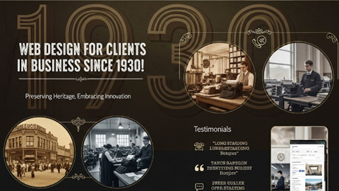 NORFOLK WEB DESIGN SERVICES FOR CLIENTS IN BUSINESS SINCE 1930!