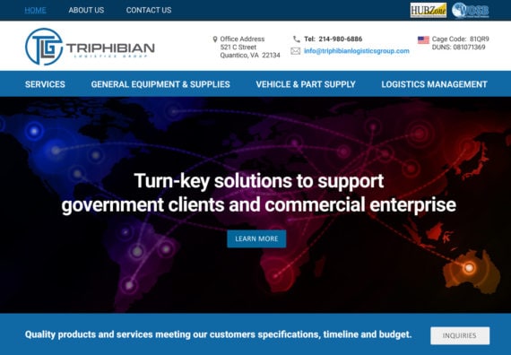 Website Design Quantico VA, Web Design GSA Logistical Consultants