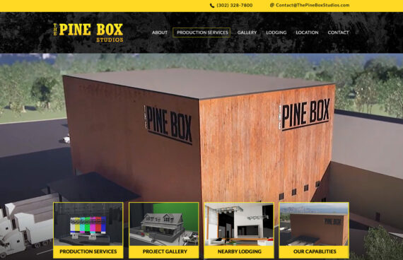 Website Design Film Production Studios. Website Design Staging Entertainment Business