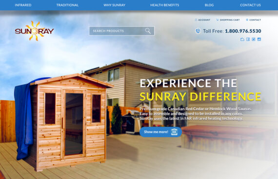 eCommerce Websites for Sauna Sales. eCommerce Sauna parts online sales.