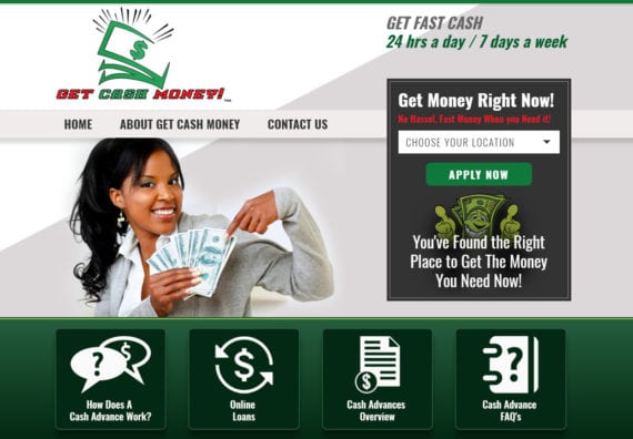 Payday Lending Cash Online Website Design