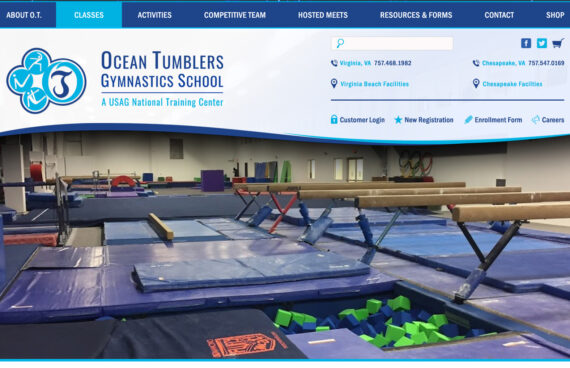 Website Design Gymnastics Centers. Website Design for Gymnastics Businesses