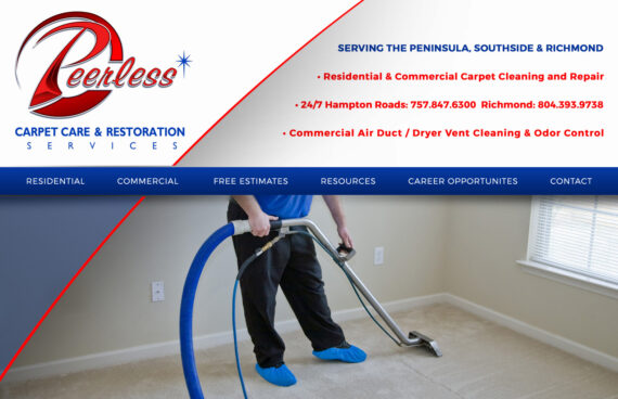 Commercial, Residentials Carpet Cleaning Business Website Design