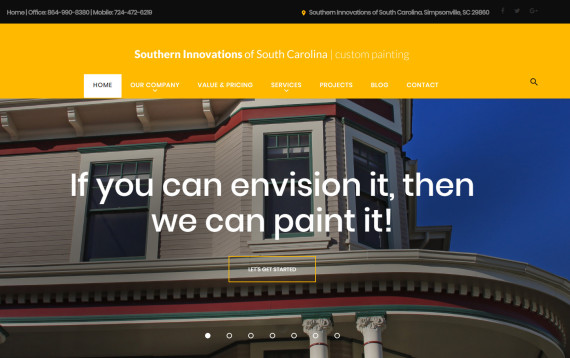 Web Design South Carolina for professional small business