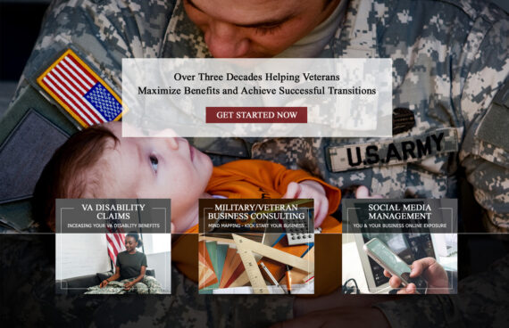 Veterans Business Website Design, Site Design Veteran Services