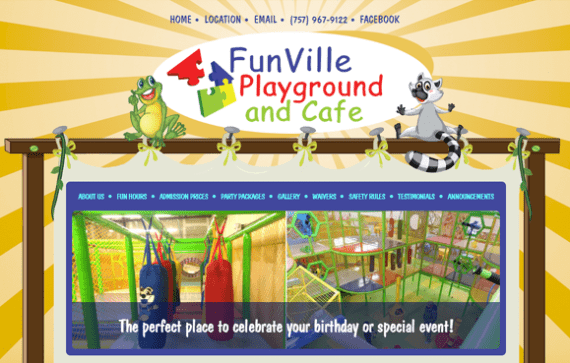 Website Design Arcades, Indoor Playgrounds, Family Entertainment