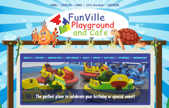 Web Design Family Entertainment Centers, Indoor Playgrounds