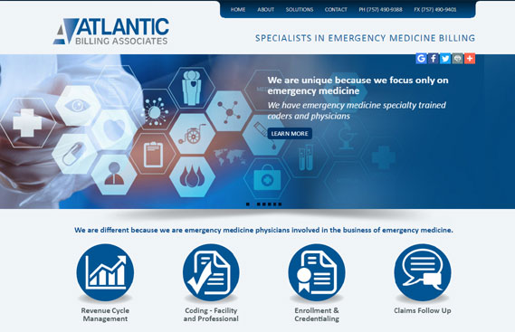 Website Design Medical Billing Virginia, Web design Medical Services Hampton Roads