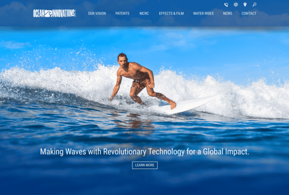 Wave Simulator Machine Web Design
