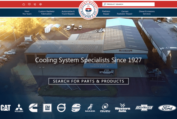 Auto Truck Repair Website Design