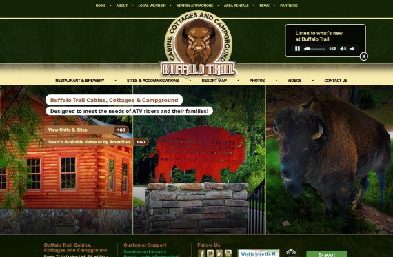 Web Design Vacation, Campground Resort Businesses