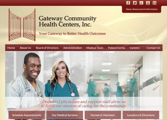 Website Design For Community Services, Web Design Community Medical Providers