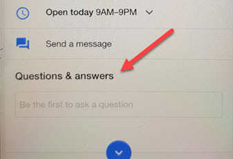 Google Business Page Mobile
