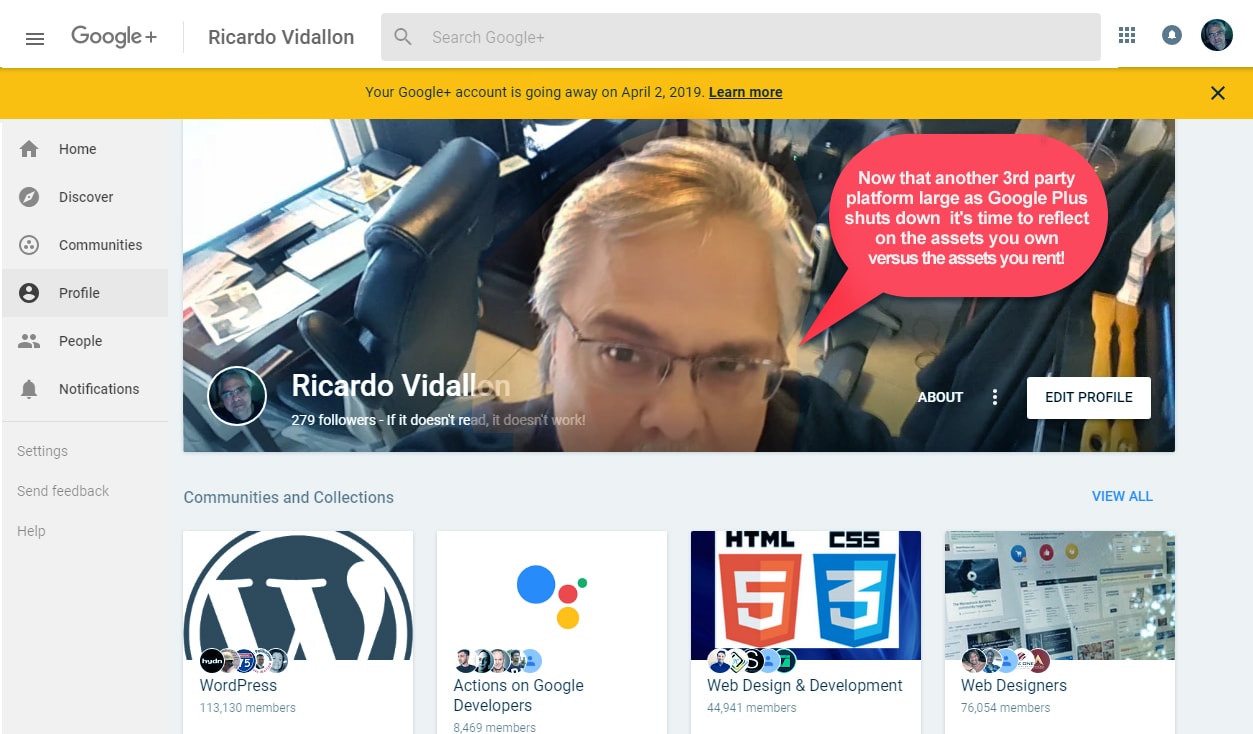 Google Plus Shutting Down