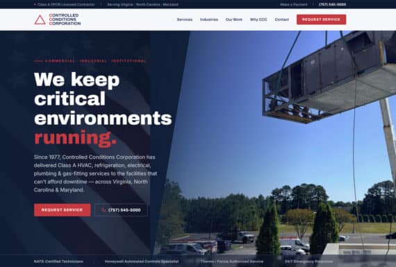 HVAC Mechanical Business Website Redesign