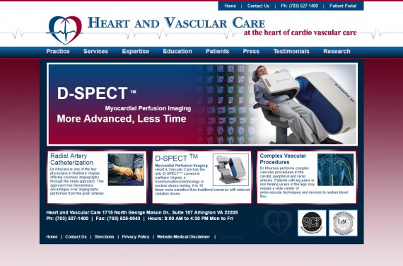 Medical Web Design for Doctors Arlington Virginia