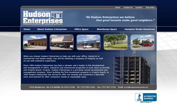Norfolk Office Property, Leasing Business Website Design