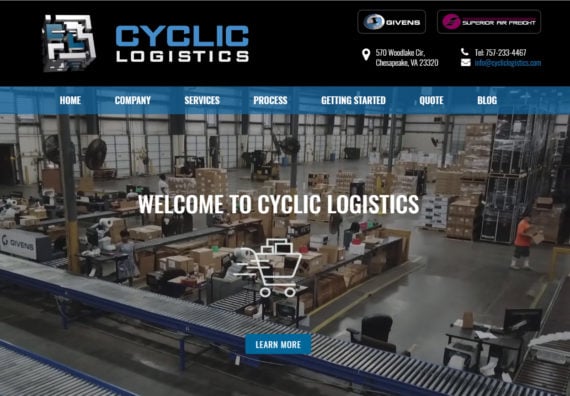 Web Design Logistic Companies, Web Design Shipping Businesses
