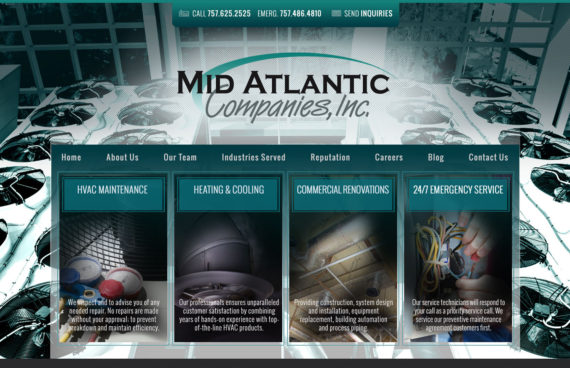HVAC Company Website Design Hampton Roads