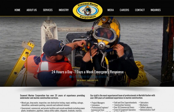 Web design for marine construction