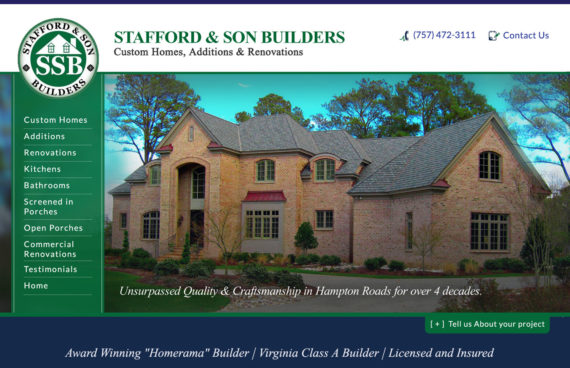 Website Design Home Building Contractors Hampton Roads