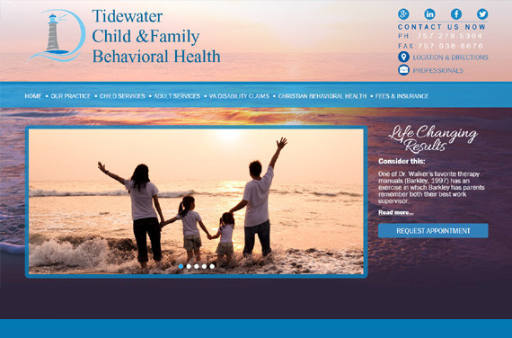Mental Health Therapy Web Design, Therapists Website Designs