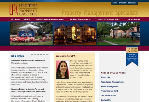 Web Design Property Apartment Management Virginia Beach