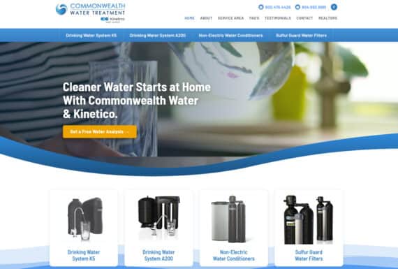 Water Treatment Systems Website Design