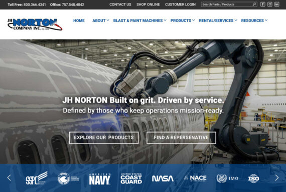 Website Design Sandblasting Business