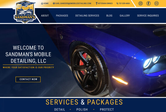 Website Design for Auto Detailing