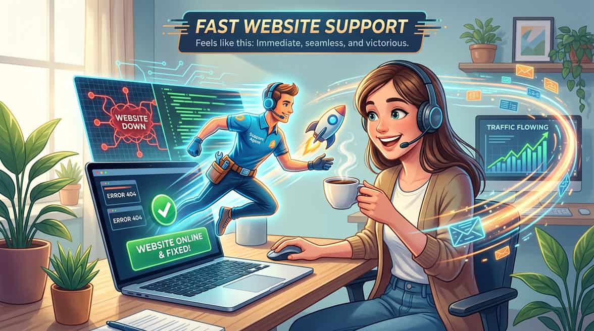 What Fast Website Support Actually Feels Like
