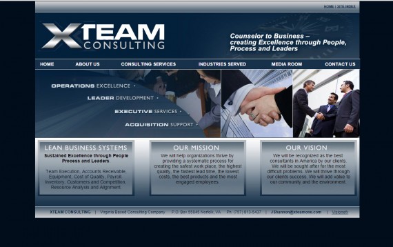 Business websites for professional consulting companies Norfolk VA
