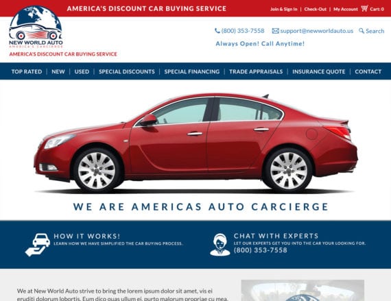 Auto Sales Website Application Design | Auto Sales Websites