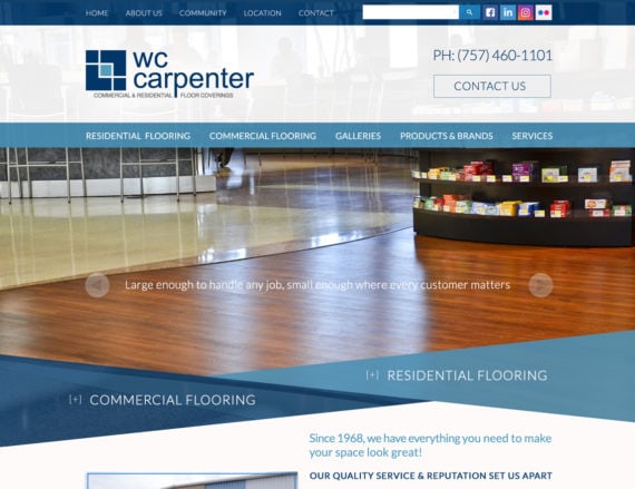 Floor Covering Website Design | Floor Covering Web Marketing