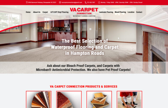 Carpet Flooring Company Webpage Designers