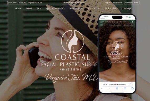 Website Design Plastic Surgery Virginia Beach