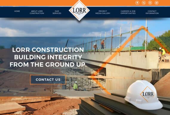 Construction Company Website Design Alexandria VA