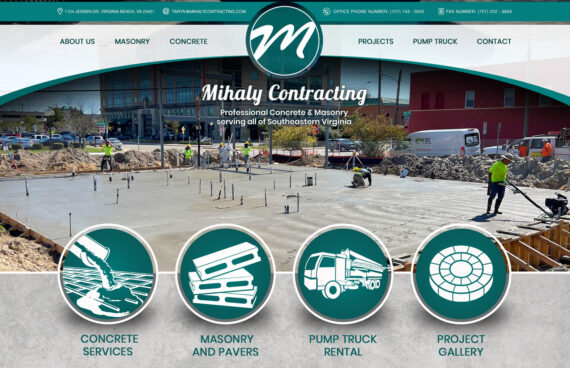 Concrete Company Webpage Design