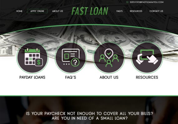 Website Development Payday Loan California. Professional web Development for payday loan businesses CA