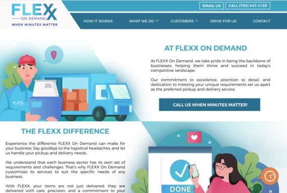 Website Design Shipping Delivery