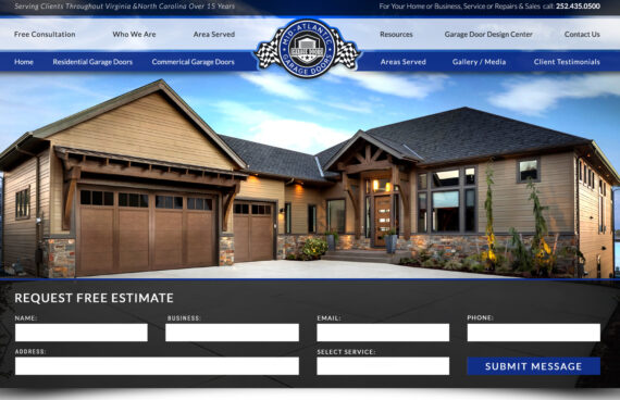 Garage Door Company Web Design