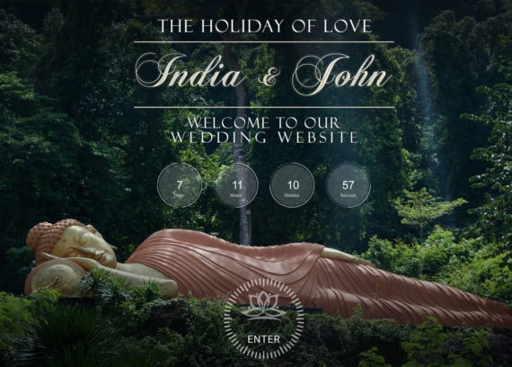 Web design wedding invitation, Website for wedding annoucements