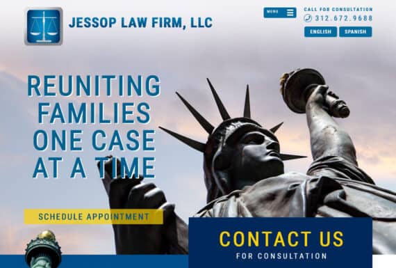 Immigration Attorney website design