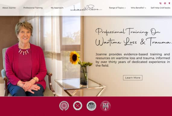 Grief Counseling Training Website Design