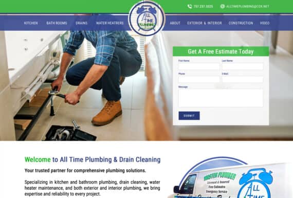 Plumbing Contractors Site Design Virginia