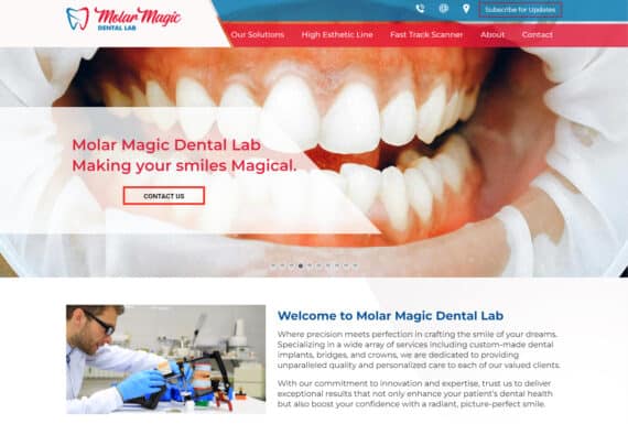 Cosmetic Dental Website Design