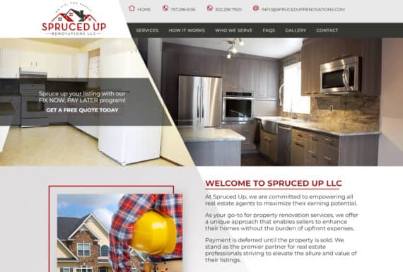 Property Remodeling Website Design