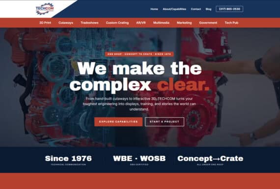Trade Show Exhibit Company Website Design