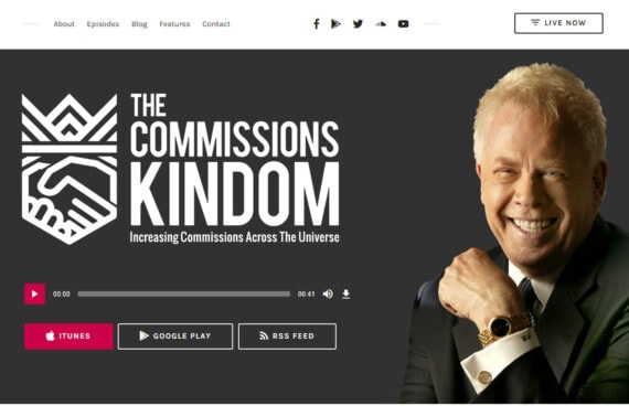 Website Design for Pod Casts. Web Design for Influencers.